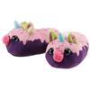 Plüsch Hausschuhe NICI "NICIdoo Einhorn", Damen, Gr. 38/41, lila (lila, rosa einhorn), Textil, Basic, Schuhe, Einhorn Hausschuh im farbenfrohen Look