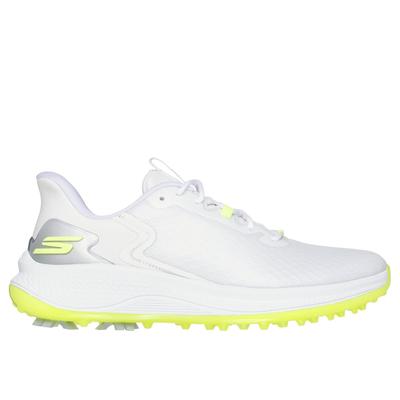 Skechers Men's Slip-ins: GO GOLF Blade GF - Slip-ins Shoes | Size 9.5 | White/Yellow | Synthetic/Textile