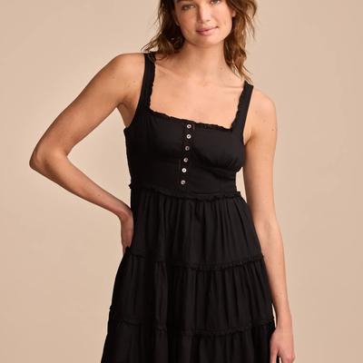 Lucky Brand Tiered Ruffle Corset Mini Dress - Women's Clothing Dresses Mini Dress in Meteorite, Size S