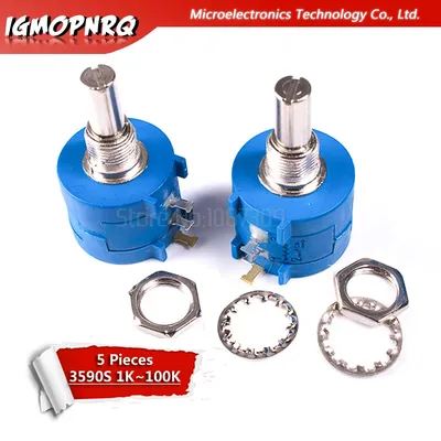 5 stücke Potentiometer der Serie 3590s 3590 1k 2k 5k 10k 20k 50k k Ohm 3590s-2-103l s Image