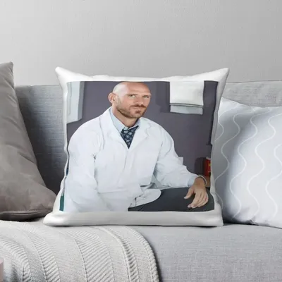 Johnny Sünden Arzt quadratischen Kissen bezug Polyester Leinen Samt Muster Reiß verschluss Dekor Image