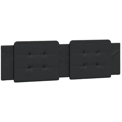 Kopfteil-Kissen Schwarz 180 cm Kunstleder Vidaxl Image
