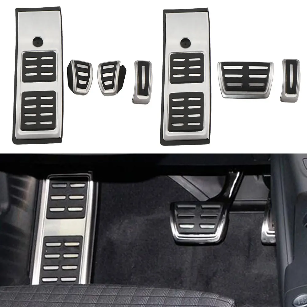 Copertura del pedale dell'auto Pedale dell'acceleratore del carburante Pedale del freno per Audi Q5 2016-2018 2019 Accessori per pedali per auto