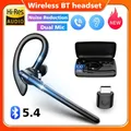 Auricolari wireless Bluetooth 5.4 Auricolari monoorecchio Cuffie sportive over-ear con auricolari vivavoce con cancellazione del rumore a doppio microfono