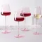 Ensemble de verres à vin rouge flamant rose français, gobelet en verre de cristal, bouche inclinée créative, fond Concave, tasse à vin Champagne bleu