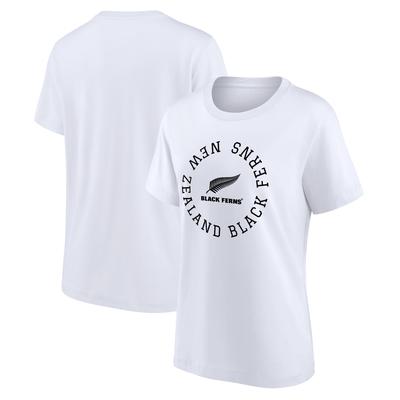 Black Ferns Loop Logo Grafik T-Shirt - Weiß - Damen Image