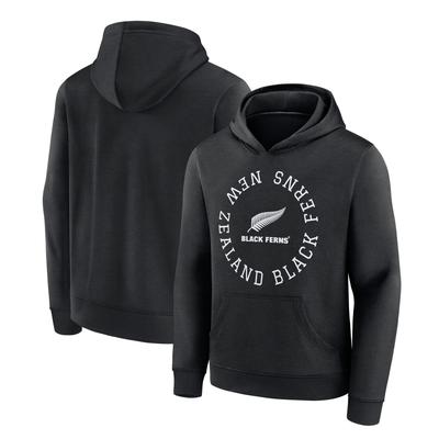 Black Ferns Loop Logo Grafik Hoodie - Schwarz - Kinder Image