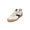 Sneaker MARC O'POLO "aus edlem Rindleder", Herren, Gr. 42, weiß (weiß, schwarz), Obermaterial: 100% Leder (Rind), unifarben, casual, Schuhe