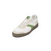 Sneaker MARC O'POLO "aus edlem Rindleder", Herren, Gr. 42, weiß, spring fern, Obermaterial: 100% Leder (Rind), unifarben, casual, Schuhe