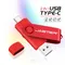 Free Custom Name OTG 2-in-1 USB Micro Type-c Flash Drive 4GB 8GB 16GB Real Capacity Pendrive for Android Smartphone Laptop