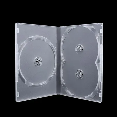 1PC Clear 3 Disc Holders DVD CD Case Movie Box Storage Holder Cover