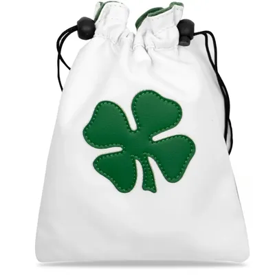 Funny Golf Valuables Pouch, PU Leather Golf Tee Pouch with Drawstring Closure Golf Ball Handbag