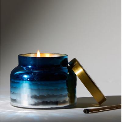 Anthropologie Accents | Anthropologie Mini Capri Blue Jar Candle, Volcano, 25 Hour Burn Time | Color: Blue/Silver | Size: Os