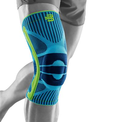 Kniebandage BAUERFEIND "Knee Support", Herren, Gr. XS, blau, Obermaterial: 57% Baumwolle, 41% Polyester, 2% Elasthan, Bandagen