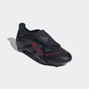 Fußballschuh ADIDAS PERFORMANCE "PREDATOR LEAGUE FOLD-OVER TONGUE FG/MG", Gr. 47, core schwarz, grau four, lucid rot, Synthetik, sportlich, Schuhe