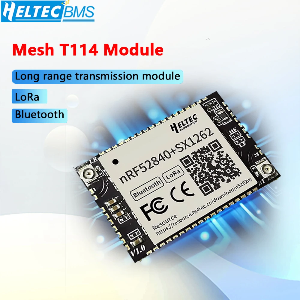 Heltec Mesh-Knotenmodul Meshtastic Tracker T114 LoRaWAN nRF52840 SX1262 LoRa BLE Arduino Low Power 3~10 km Übertragungsreichweite Image