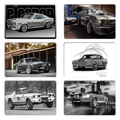 1967 Shelby Gt 500 Eleanor Metallplakette Poster Club Party Home Poster Personalisiertes Shelby Image