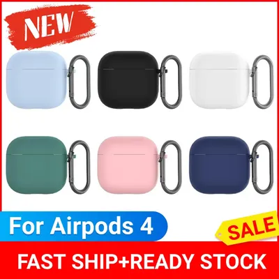 Silikon-Kopfhörerhüllen für Airpods 4, einfache einfarbige Kopfhörerhülle für Apple Airpods 4, Image