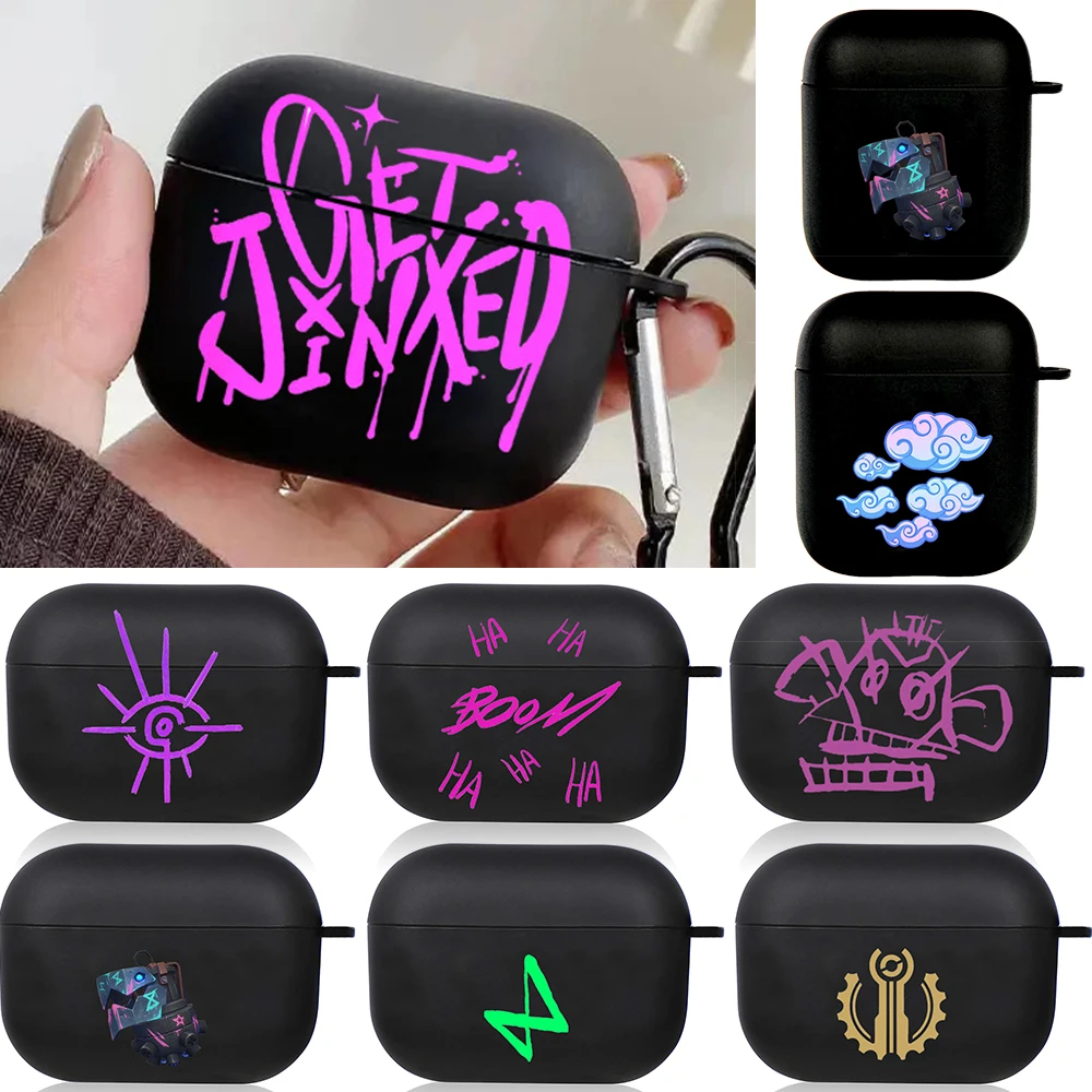 Beliebte Animations-TV-Show-Hülle für Airpod Pro 2 3 4 Pro Gamer, kabellose Kopfhörer-Abdeckung für Airpods der 4. Generation Jinx war hier Image