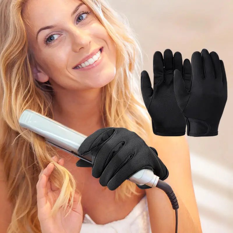 1 Stück/1 Paar Haarglätter-Handschuh, Hitzebeständiger Fingerhandschuh für Friseure, Haarstyling-Werkzeug, Schutzhandschuh gegen Hitze