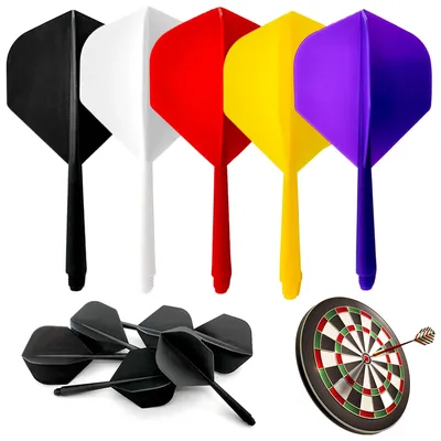 5 stücke Dart flüge Welle Standardform integrierte Dart flüge und Wellen 2ba Schraube in einem Dart Flight Dart Zubehör Kit Image