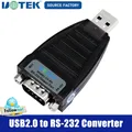 UOTEK Convertitore da USB a RS-232 Adattatore di conversione da RS232 a USb2.0 Connettore seriale COM DB9 Asincrono Full Duplex UT-882