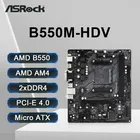 Supporto scheda madre ASRock B550M-HDV Ryzen 5 5600 5600G R7 5700X3D CPU AM4 Socket DDR4 4733 MHz 128 GB PCI-E 4.0 NVME M.2 SATA III