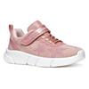 Sneaker GEOX "J ARIL GIRL", Kinder, Gr. 30, rosa, Textil, Synthetik, Glitzer, modisch, Schuhe, Knitwear Sneaker, Klettschuh mit glitzerndem Klettriegel