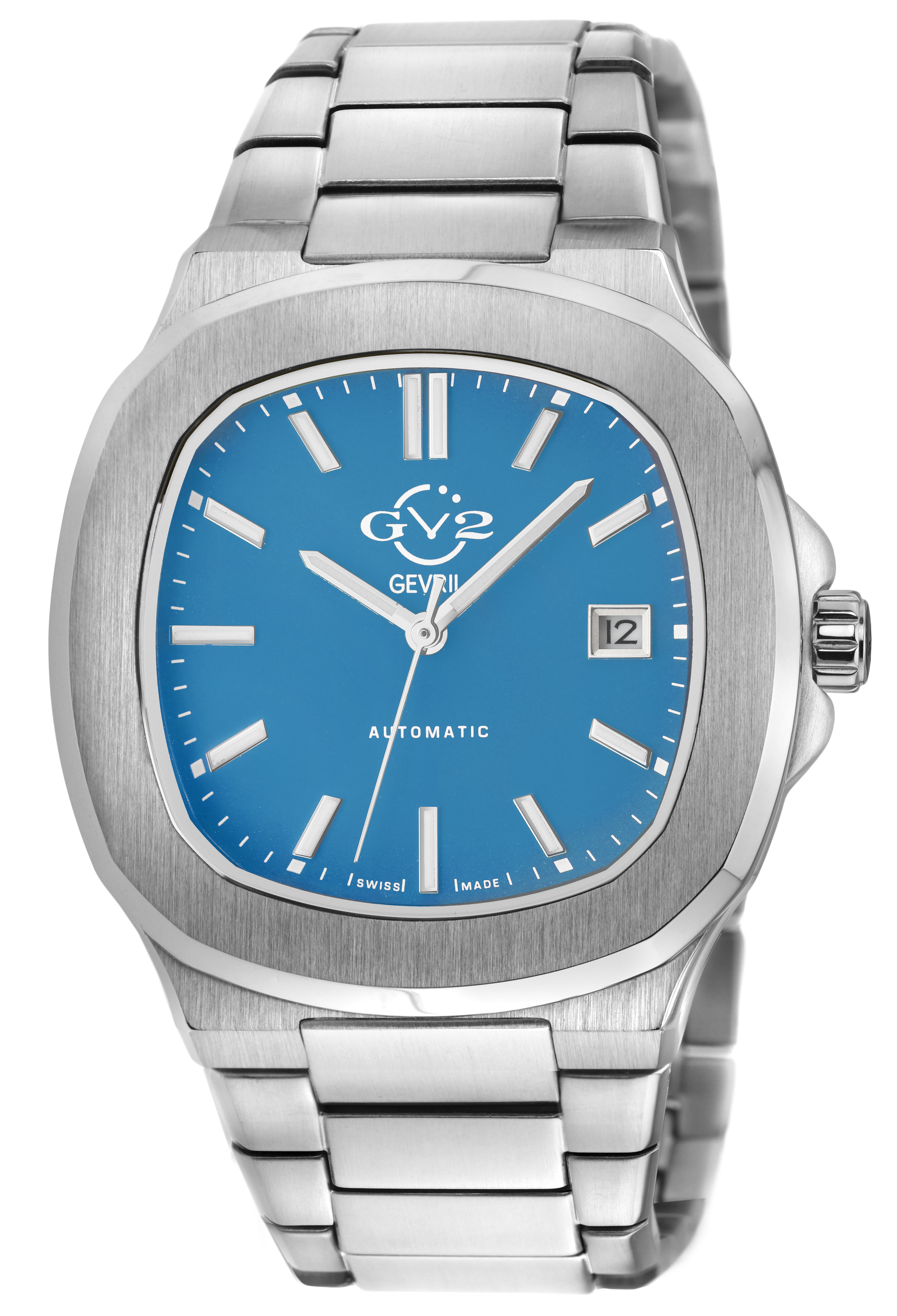 GV2 Automatic Herren Potente Schweizer Automatikuhr mit himmelblauem Zifferblatt und 316L Edelstahlarmband Image