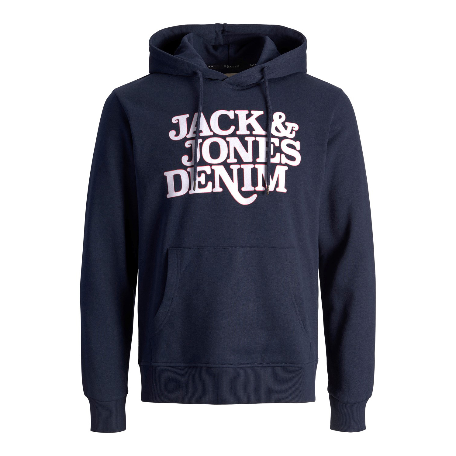 Herren-Kapuzenpullover der Marke Jack & Jones. Der Hoodie ist aus hochwertiger Baumwolle und Viskose gefertigt. Die feine Mischung dieser Materialien sorgt für einen herrlich warmen Tragekomfort. Marke: Jack & JonesModellname: JJrack Sweat Hood...