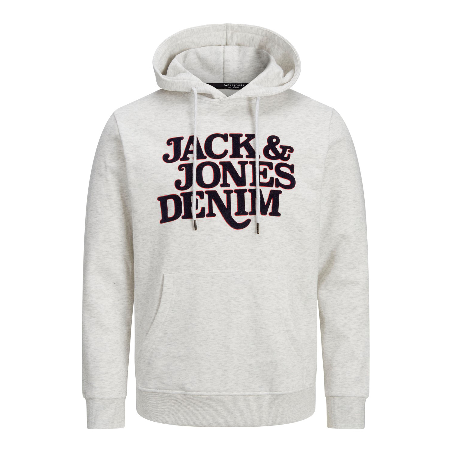 Herren-Kapuzenpullover der Marke Jack & Jones. Der Hoodie ist aus hochwertiger Baumwolle und Viskose gefertigt. Die feine Mischung dieser Materialien sorgt für einen herrlich warmen Tragekomfort. Marke: Jack & JonesModellname: JJrack Sweat Hood...