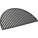 Wiltec - Griglia in ghisa, forma a mezza luna, 46,7 x 22,8 x 0,9 cm, per barbecue, bistecchiera,