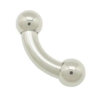 3mm to 10mm thick 316L stainless steel body piercing jewelry curved barbell man genital piercing