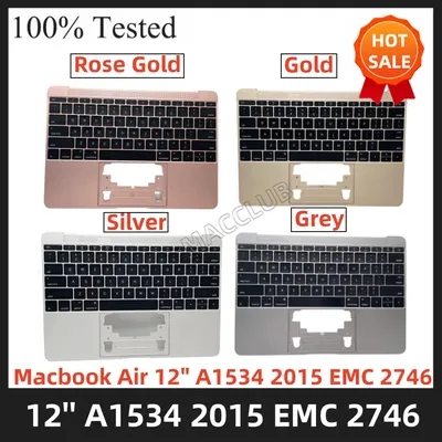 A1534 Topcase with keybaord FOR MacBook Air 12'' A1534 Ealy 2015 EMC 2746 MF855 MF865 Top case with