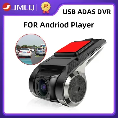 JMCQ USB ADAS Car DVR Dash Cam HD For Car DVD Android Player Navigation Floating Window Display LDWS