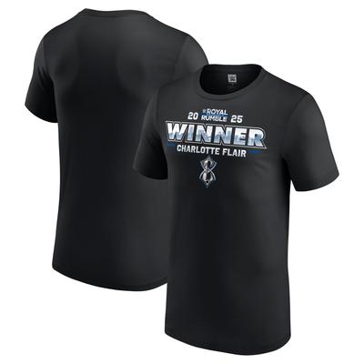 WWE Charlotte Flair Royal Rumble Gewinner T-Shirt - Schwarz - Herren Image