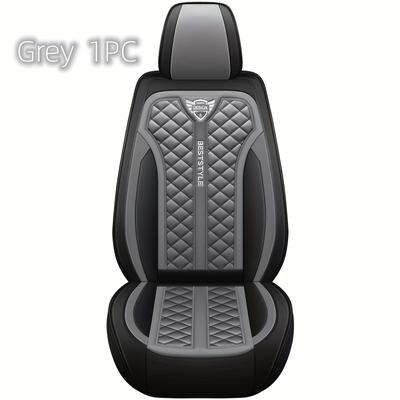 TEMU Luxury Pu Leather Car Seat Covers, Fits Sedans, Suvs & Pickup Trucks, & Comfortable, Stylish Vehicle Interior Accessory, No Padding, Universal Fit Image