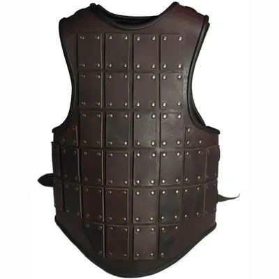 Mittelalterlicher Wikinger-Piratenritter, PU-Leder, Körper, Brustpanzer, römischer Gladiator, sächsische Brustpanzer, Cosplay-Kostüm, Brigandine Cuirass Image