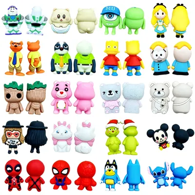 10PCS 3D Silicone Bead Trend 3D Silicone Beads Baby Pendant Toy DIY String Pen Beads Nipple Chain