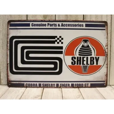 Shelby Tin Metal Sign Rustic Vintage Style Garage Car Auto Mechanic XZ