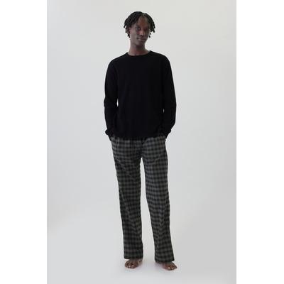 Gap Mens Black/Grey Check Soft Cotton Pyjama Bottoms - Black/Grey Check