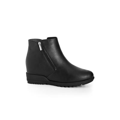 Wide Width Women's Farrah Wedge by Cloudwalkers in Black (Size 12 W)