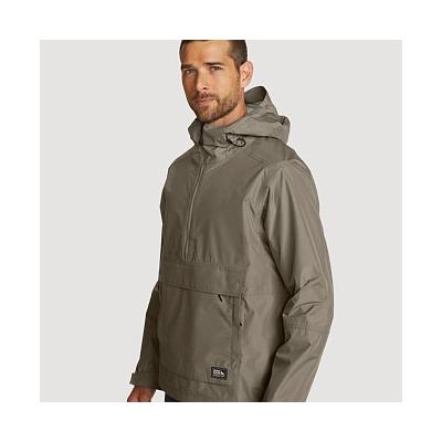 Eddie Bauer Men's RainPac Waterproof Anorak Waterproof Rain Jacket - Mushroom - Size XL