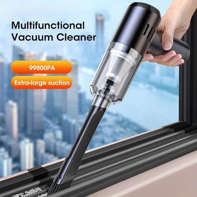 TEMU 4000pa Vacuum Cleaner Air Blower Mini Portable Wireless Handheld Car Vacuum Cleaner Home Appliance Powerful Cleaning Machine Image