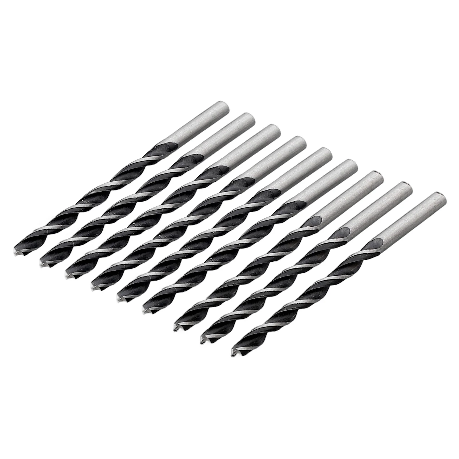 Wood Drill Bit Garden Home Power Tools Spiral Woodworking Workshop Center Point Equipment 10pcs 4mm Diameter 75mm