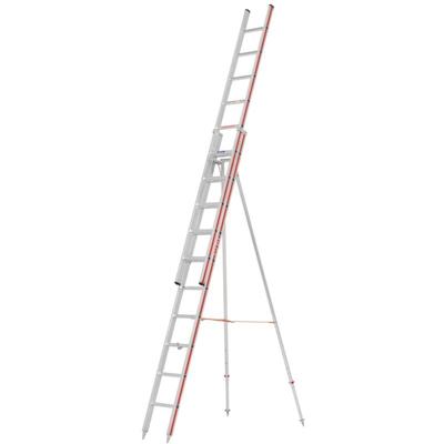 Hymer Obstbaumleiter, zweiteilig, 2x10 Sprossen, Länge eingef. 3,04 m / ausgef. 5,28 m Image