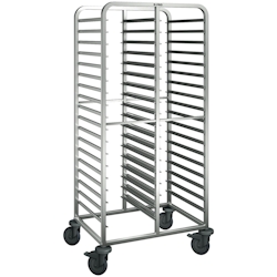 B.PRO RWR 162, Regalwagen aus rostfreiem Edelstahl mit Kunststoffrollen, fahrbar Image