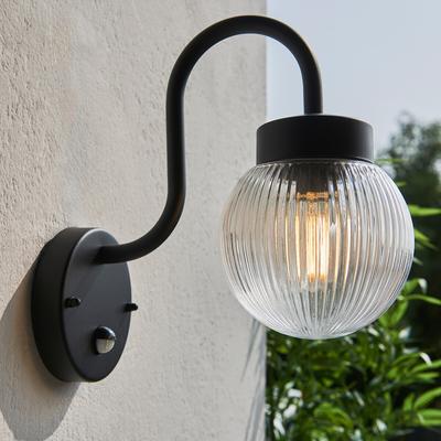 Elliston Ribbed Glass Wall Light