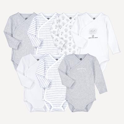 Lot De 7 Bodies Manches Longues Naissance