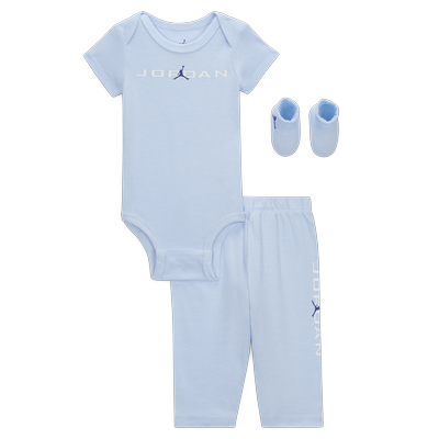 Nike Jordan Baby (0–9M) Baseline 3-Piece Set - Blue - Cotton